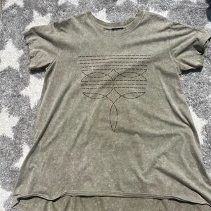 Zutter green tunic top